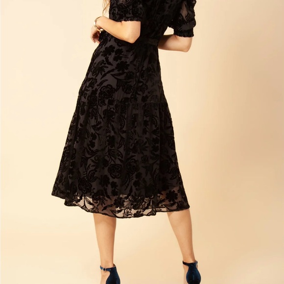 Hale Bob Kimbra Midi Burnout Velvet Dress - when every detail matters! - Picture 2 of 9